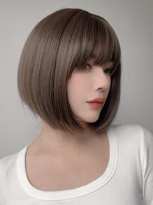 Peluca sintética corto recto con tupe - Degradado - Ver 3