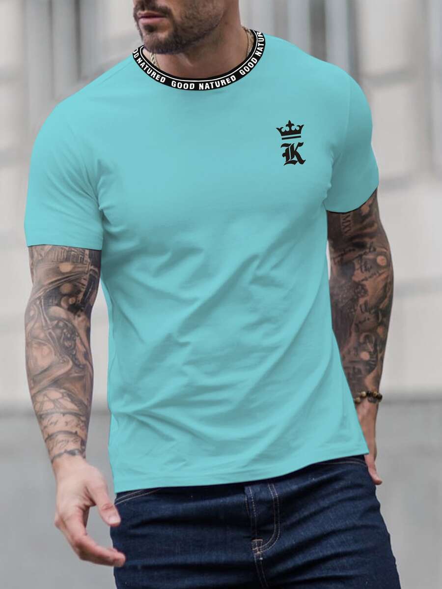 Manfinity LEGND Men Letter Graphic Tee