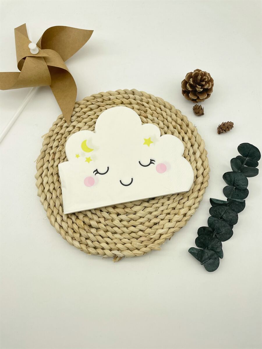 20入組雲朵造型一次性餐巾
