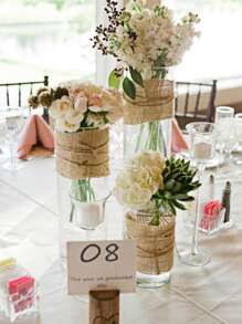 1roll Quà Tặng Bọc Vải Bố - Màu Khaki - Xem 3