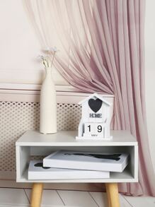 1pc House Shaped Desk Calendar - White - View 2