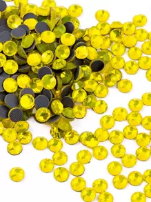 worthofirst 1440入組/包人造水晶DIY縫紉裝飾DIY服裝水鑽裝飾 - 芥末黃 - 查看 9