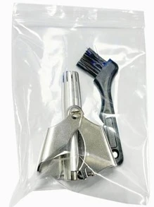 Men Stainless Steel Nose Hair Trimmer - Silver - View 1
