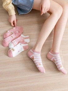 5 perechi de șosete cu desene animate - Multicolor - Vizualizare 5