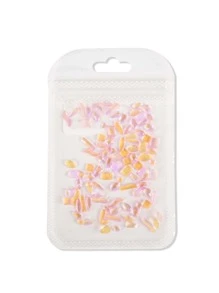 Diamantes de imitación para decoración de uñas, forma mixta, dijes de piedra transparente de diamante de cristal, accesorios de manicura - Rosa - Ver 2