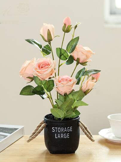 1入組塑膠植物字母圖案戶外室內花園花盆