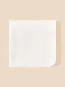 1 件婴儿纯色襁褓毯和 1 件情人节爱心帽子 - 白色 - 查看 4