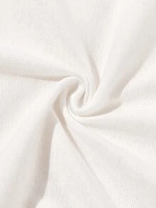 1 件婴儿纯色襁褓毯和 1 件情人节爱心帽子 - 白色 - 查看 6