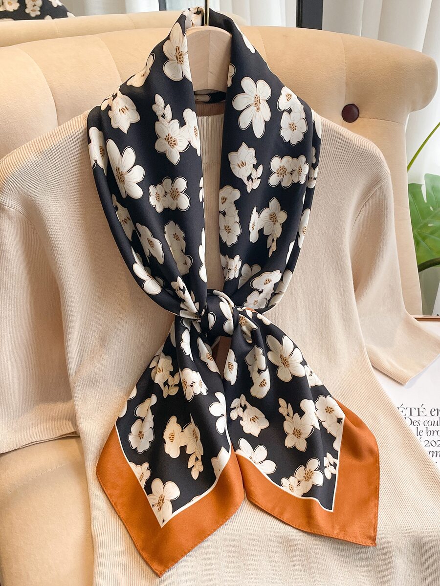 Khăn rằn in hoa - Nhiều màu - Xem 1