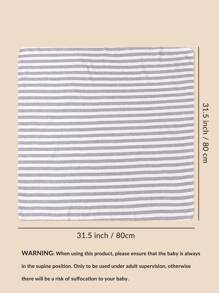 1 Pieza Conjunto De Manta Envolvente Para Bebé Con Gorro - Multicolor - Ver 4