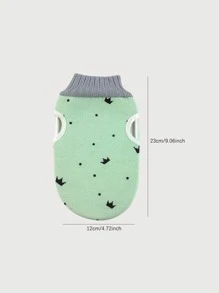 1入組皇冠圖案搓澡手套 - 綠色 - 查看 2