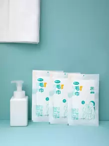 2 Piezas Toalla Facial Desechable - Blanco - Ver 1