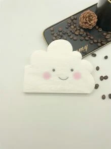 20pcs Cloud Shaped Disposable Napkin - White - View 5