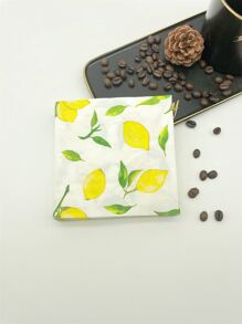 20入組檸檬圖案一次性餐巾
