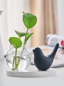 1pc Bird Shaped Art Decoration, Black Decoration Craft For Home Decor Best Gifts - Black - View 2