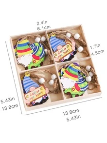 12pcs Easter Gonk & Egg Design Wall Hanging - Multicolor - View 4