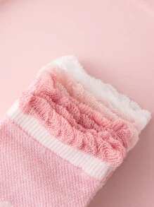 5pairs Toddler Girls Flower Print Ankle Socks - Multicolor - View 6