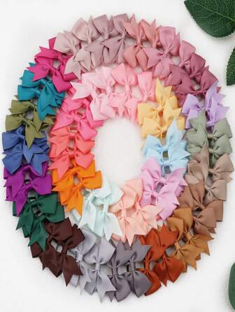 Niñas 60 piezas Goma para pelo con diseño de lazo