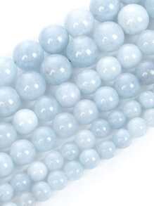 1股6/8/10mm天然石頭釘珠適合女士男士適用於珠寶製作手環DIY配件