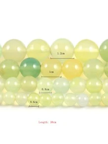 1 hebra Accesorio de joya DIY cuenta - Verde - Ver 3