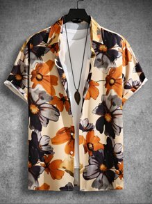 Manfinity RSRT 男士印花襯衫不帶T恤 - 彩色 - 查看 2