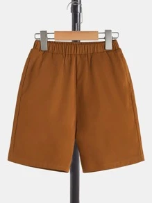 SHEIN Boys Tropical Print Tee & Shorts - Multicolor - View 4