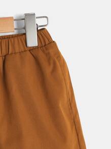 SHEIN Boys Tropical Print Tee & Shorts - Multicolor - View 5