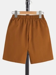 SHEIN Boys Tropical Print Tee & Shorts - Multicolor - View 6