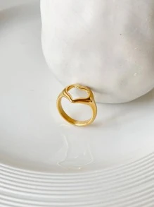 Nhẫn trang trí trái tim - Vàng - Xem 4