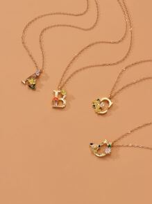 1 Hoa Trang Trí Thư Vòng Cổ Trang Sức Đồng - Vàng - Xem 3