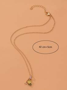 1 Hoa Trang Trí Thư Vòng Cổ Trang Sức Đồng - Vàng - Xem 4