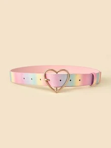 Kids Heart Buckle Belt - Multicolor - View 3