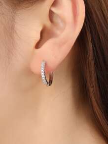 Hihho Vòng khuyên tai - Bạc - Xem 5