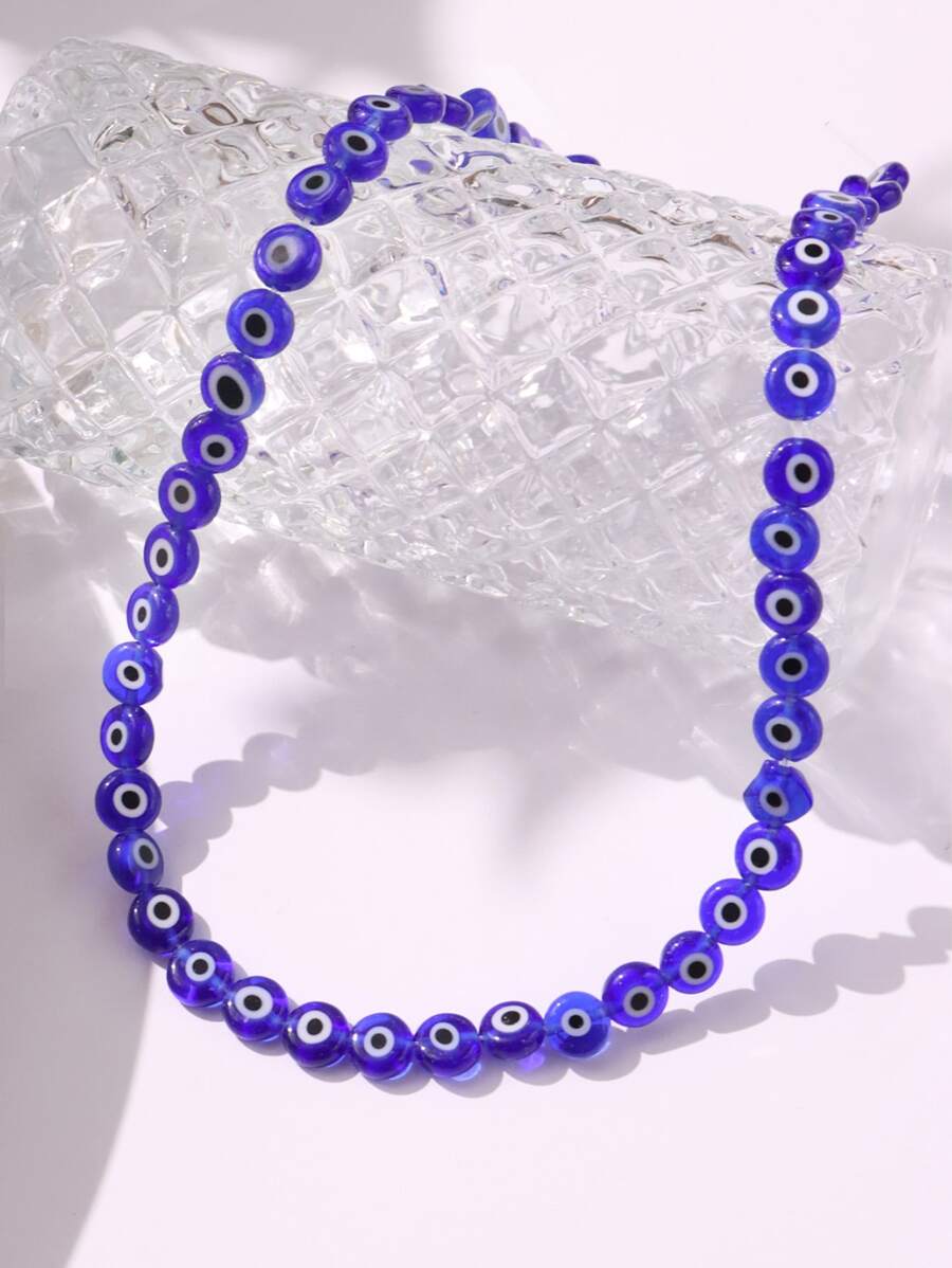 1strand Eye Detail DIY Bead - Royal Blue - View 1
