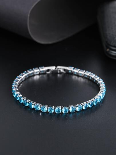 Cubic Zirconia Decor Bracelet