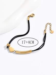 Heart Decor Bracelet - Multicolor - View 3