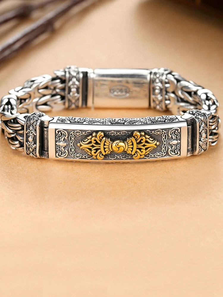 1pc Men's Vajra Bracelet, Hip Hop Style