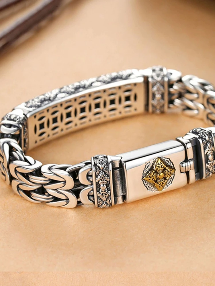 1pc Men's Vajra Bracelet, Hip Hop Style