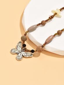 Collar con accesorio de mariposa - Multicolor - Ver 4