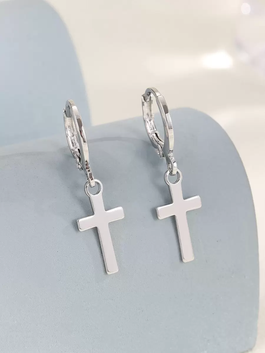 Hihho 十字架吊坠耳环