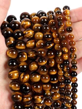 1strand 4-14mm Natural Stone Bead For Women For Jewelry Making Bracelet DIY Accessories