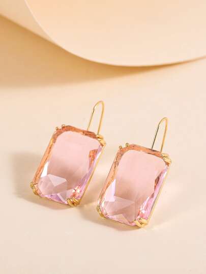 Rhinestone Decor Stud Earrings