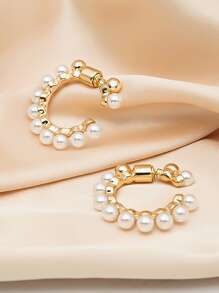 Đồ trang trí Ngọc Trai giả Hoa tai - Nhiều màu - Xem 6