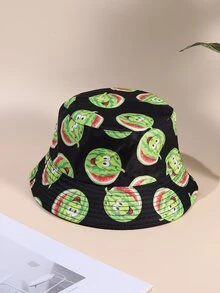 Sombrero cubo con estampado de sandía - Multicolor - Ver 1