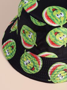 Sombrero cubo con estampado de sandía - Multicolor - Ver 2