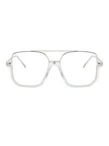 Gafas con barra superior, gafas transparentes, accesorios de gafas, accesorios de gafas para mujeres - transparente - Ver 4