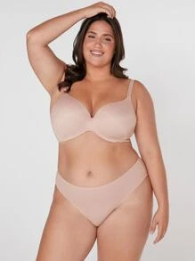 LUVLETTE Sujetador con push-up, de apoyo y suavizante de la curva de los sueños, talla grande - Rosa Pálido - Ver 8