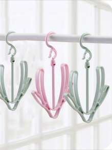 1pc Plastic Drying Rack, Green Clothes Drying Rack For Household - Mint Green - View 3