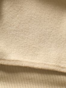 Manfinity Homme Áo nỉ Nam Lá thư Giải trí - Màu Khaki - Xem 7