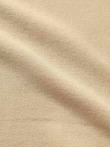 Manfinity Homme Áo nỉ Nam Lá thư Giải trí - Màu Khaki - Xem 6